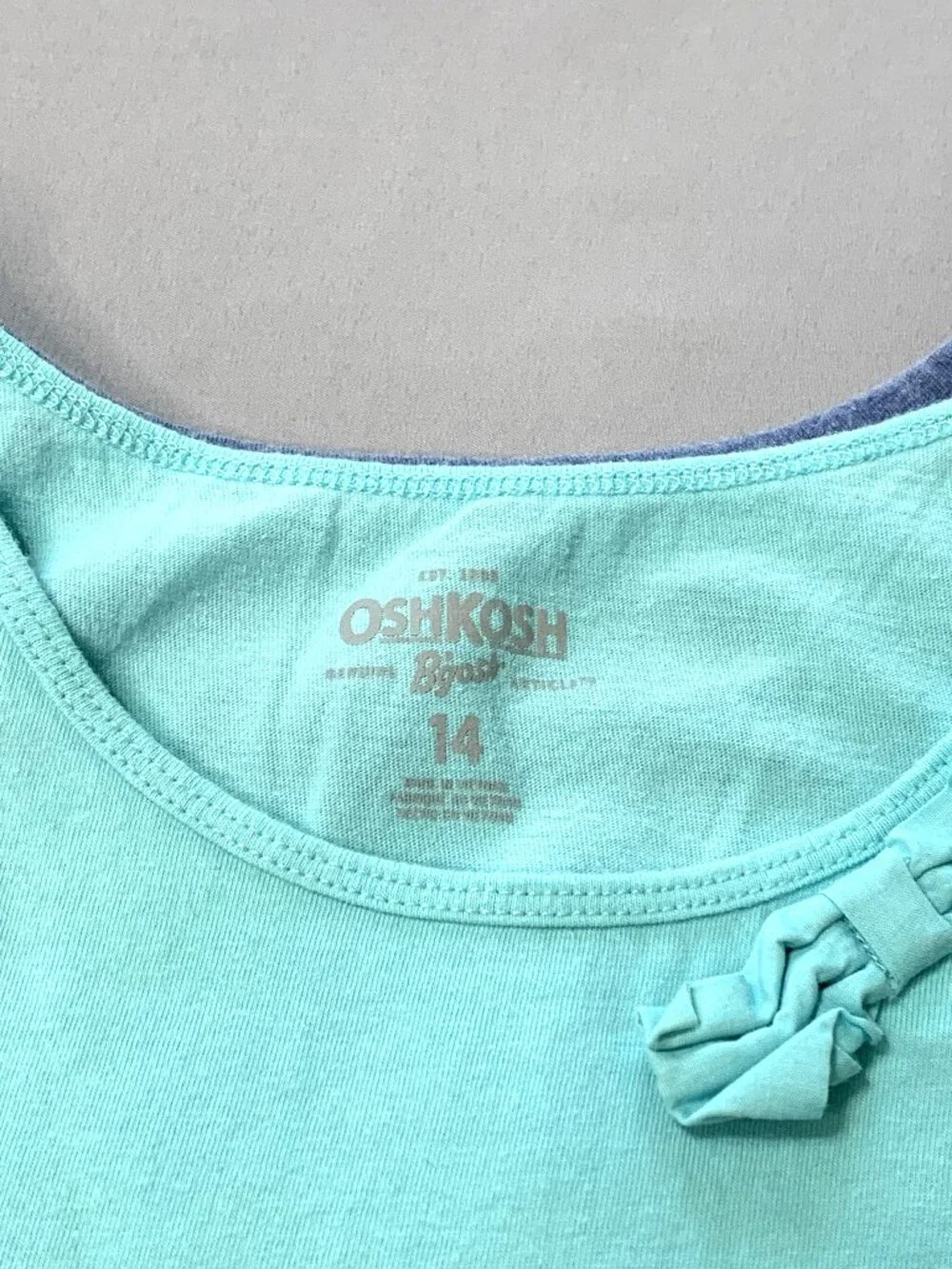4 Piece Girl Set 2 DKNY Shorts 2 Tank Tops Children's Place Osh Kosh Size 14-16